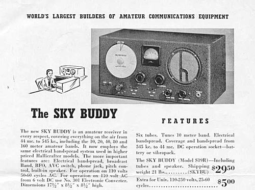 Hallicrafters S-19R Sky Buddy Operating  & Service Manual 